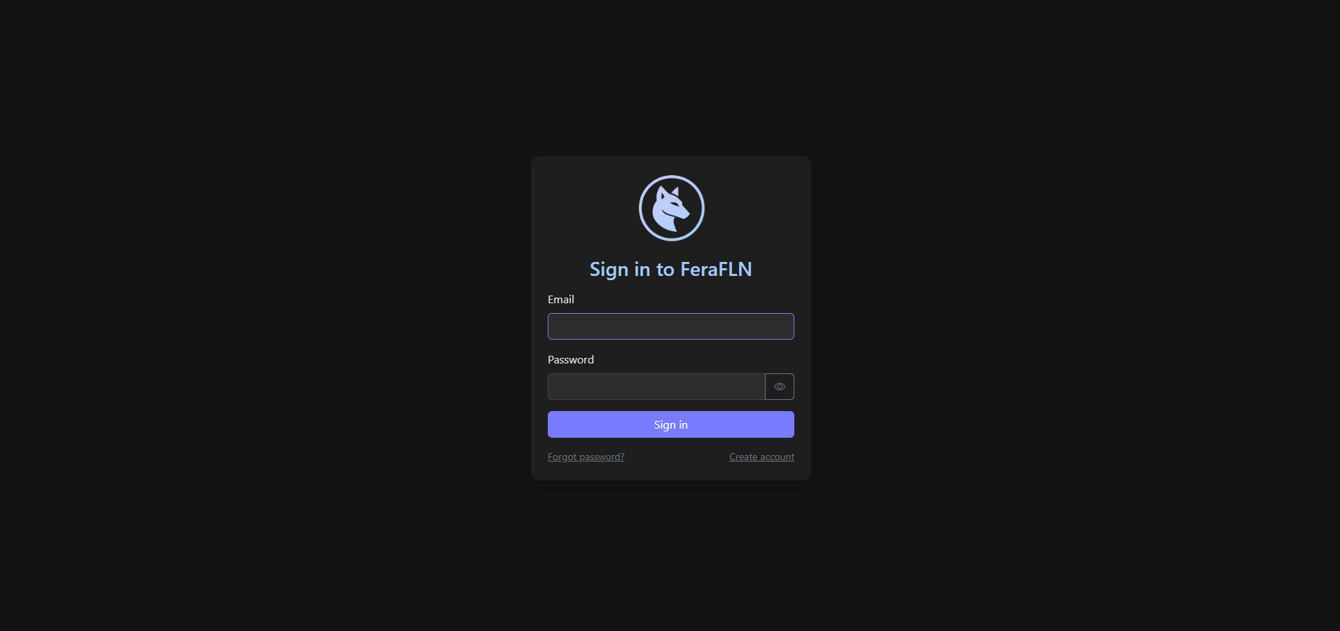 SSO Platform authentication screen screenshot